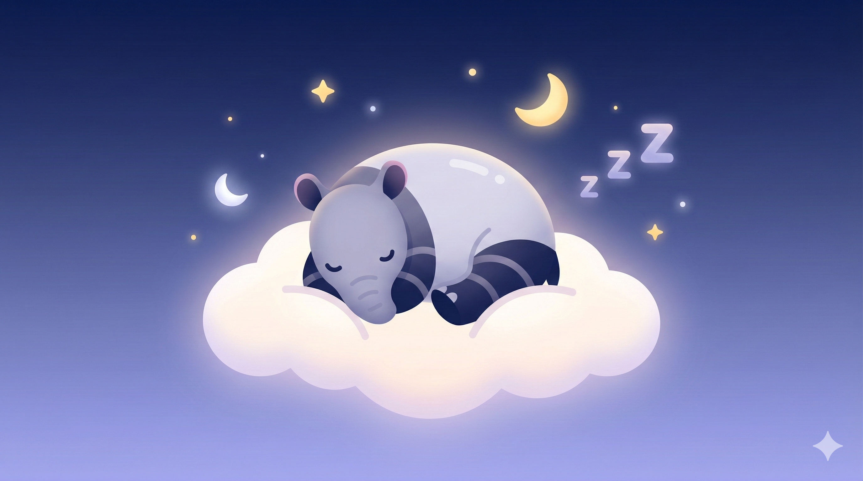 สมเสร็จนอนหลับบนหมอนเมฆ